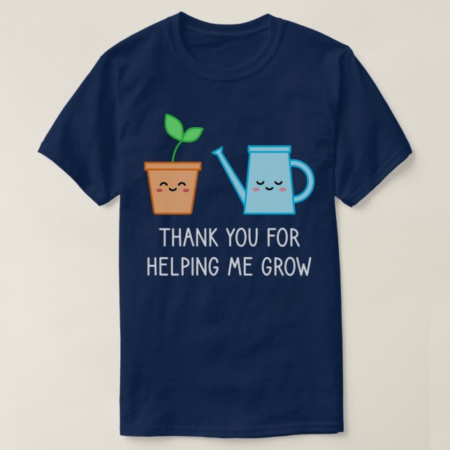 T-shirt Merci De Reconnaissance Pour M'Aider À Grandir (Design devant)
