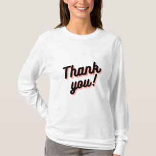 T-shirt Merci décontracté