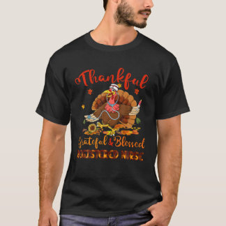 T-shirt Merci Grateful Blessé Infirmière inscrite Thanskg