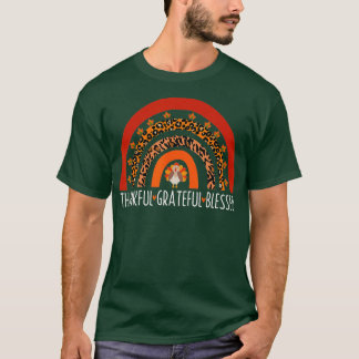 T-shirt MERCI GRATEFUL BLESSEE Arc-en-ciel Turquie Thanksg