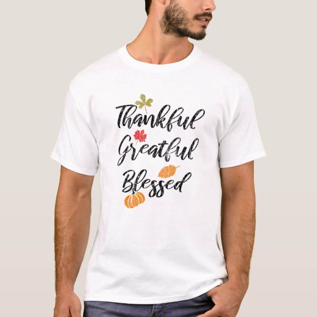 T-shirt Merci Gratuit Béni Drôle Thanksgiving Turke (Devant)