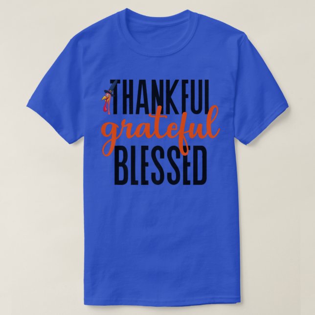 T-shirt Merci Gratuit Béni Thanksgiving Turquie Hommes  (Design devant)