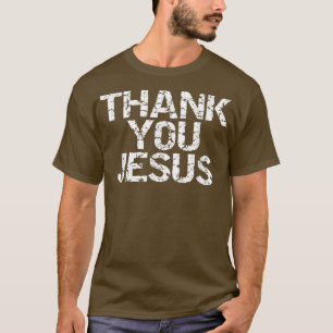 T-shirt Merci Jésus Déchiré chrétien Religieux Sh