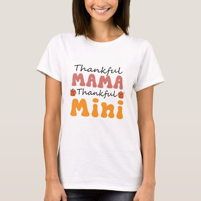 T-shirt Merci Mama Merci Mini - Automne (Devant)