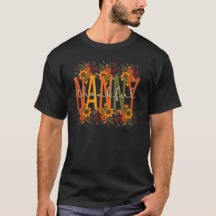T-shirt Merci Nanny Grand-mère Thanksgiving Nanny Gran