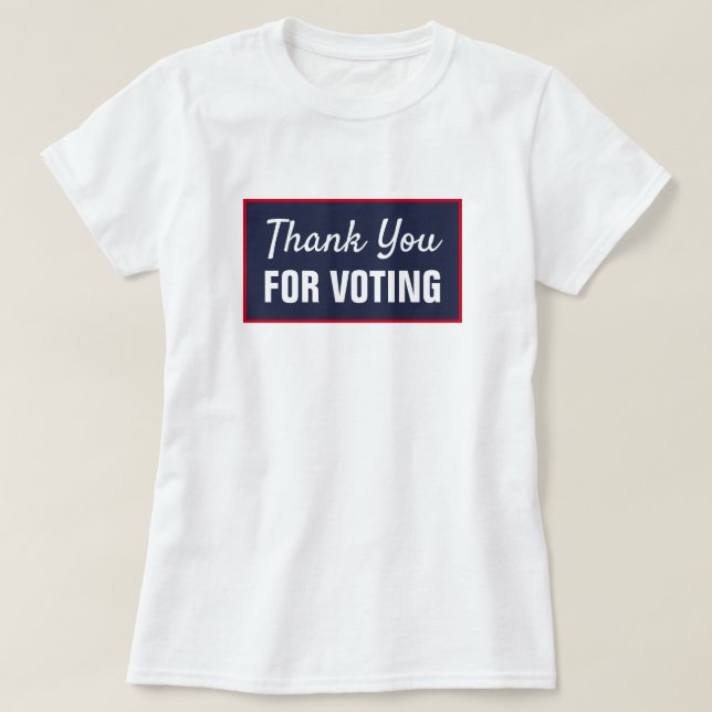 T-shirt Merci non partisan pour le vote (Design devant)