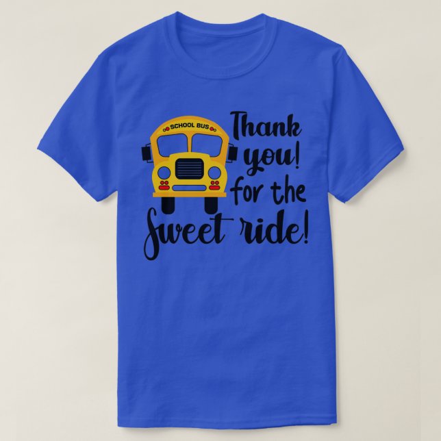 T-shirt Merci Pour L'Application De Pilote De Bus De L'Éco (Design devant)