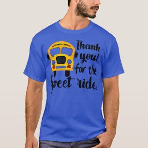 T-shirt Merci Pour L'Application De Pilote De Bus De L'Éco