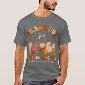 T-shirt Merci pour les petits miracles Thanksgiving néonat
