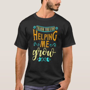 T-shirt Merci Pour M'Aider À Apprécier Les Enseignants