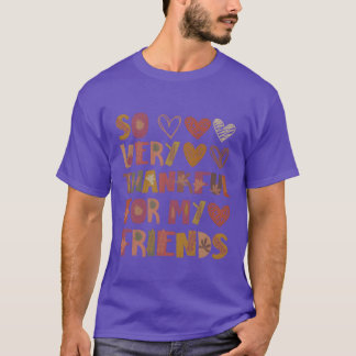 T-shirt Merci pour mes amis l'amitié d'automne merci