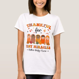 T-shirt Merci Pour Minuscules Miracles Mère Bébé Infirmièr