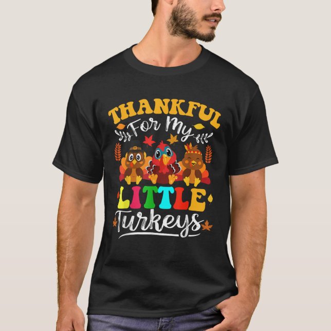 T-shirt Merci Pour Mon Petit Maître Thanksgivin (Devant)