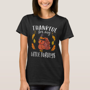 T-shirt merci pour mon petit professeur de dinde thanksgiv