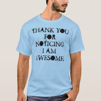 T-SHIRT MERCI POUR NOTANT MOI SUIS IMPRESSIONNANT