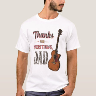 T-shirt Merci pour tout, Papa - Guitar Lover Tee