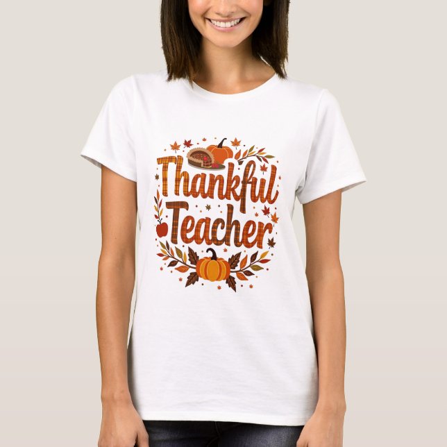 T-shirt Merci professeur Thanksgiving (Devant)
