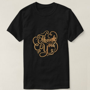 T-shirt Merci Typographie noir Chemises pour hommes