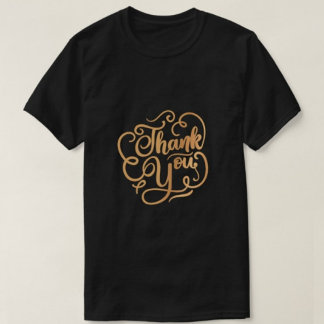 T-shirt Merci Typographie noir Chemises pour hommes