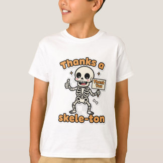 T-shirt Merci un Skele-ton | Drôle Skeleton Hallowin