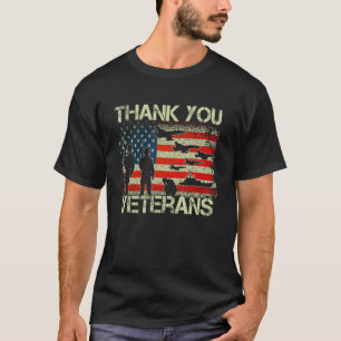 T-shirt Merci Vétérans de combat Bottes de coquelicot Vétè