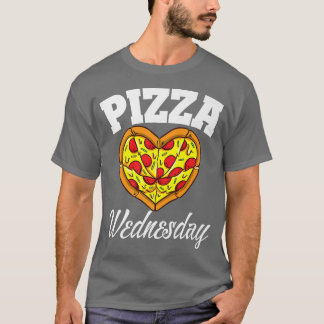 T-shirt Mercredi Pizza Night Drôle Pizza Lover Fast Food1