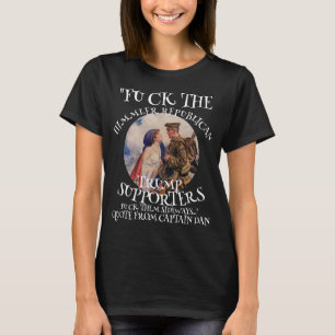 T-SHIRT MERDE AUX PARTISANS RÉPUBLICAINS DE HIMMLER TRUMP