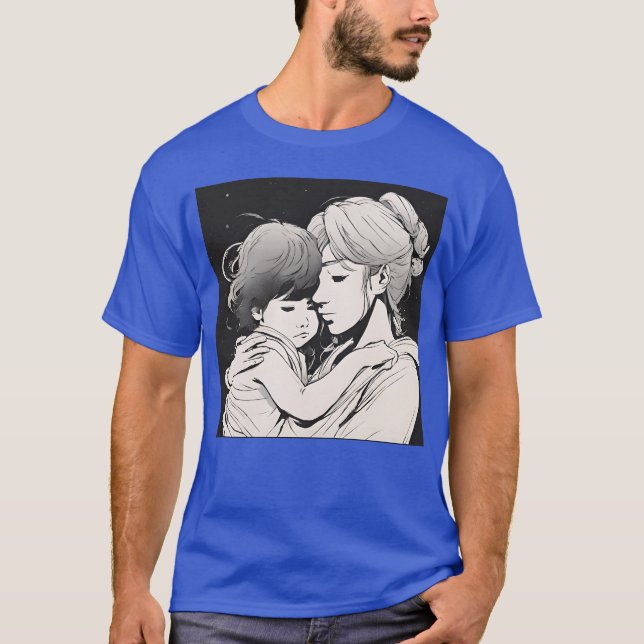 T-shirt Mère amour bébé fille (Devant)