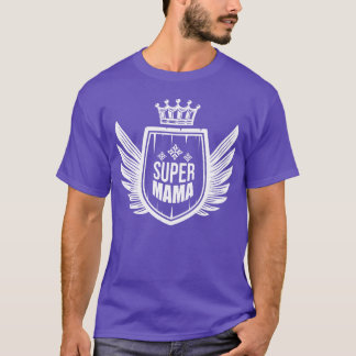 T-shirt Mère Amour Enfants Famille Super Mama ami