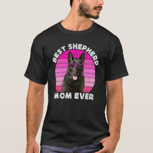 T-shirt Mère Berger Allemand Noir Pour Femmes Berger Allem