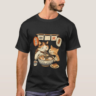 T-shirt Mère Chat & Ramen de Chaton Chemise – Mignon Japon