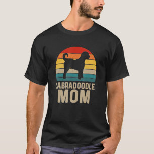 T-shirt Mère chien Doodle Goldendoodle Rétro Labradoodle