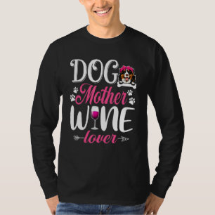 T-shirt Mère Chien mignonne Vin Bernese Mountain Dog Mère"