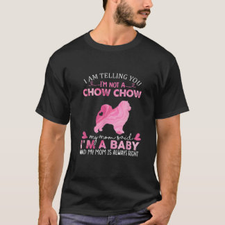 T-shirt Mère Chow Chow Bébé Drôle Mignon Propriétaire de C