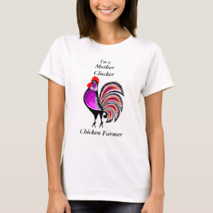 T-shirt Mère Clucker Poulet Agricole Purple Hen ww3