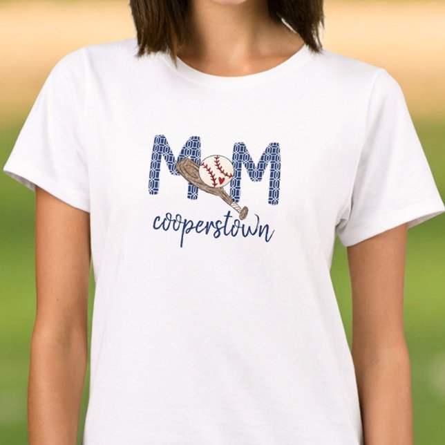 T-shirt Mère de baseball Cooperstown Marine Geometry Team  (Créateur téléchargé)