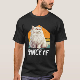 T-shirt Mère de chat persan FANCY AF Propriétaire de chat