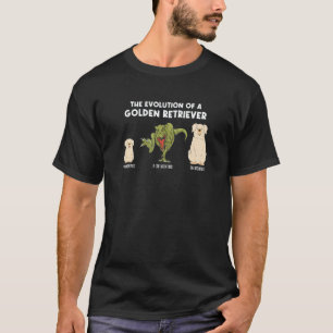 T-shirt Mère de chien Retriever doré L'évolution d'un Gold