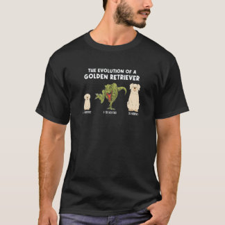 T-shirt Mère de chien Retriever doré L'évolution d'un Gold