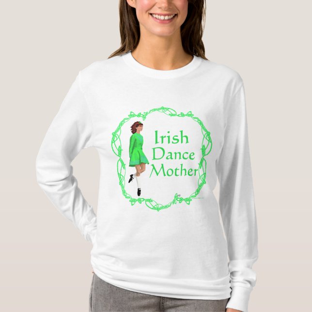 T-shirt Mère de danse à claquettes irlandaise (Devant)