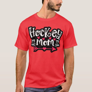 T-shirt Mère De Hockey Pour Mère Pour Maman Anniversaire P