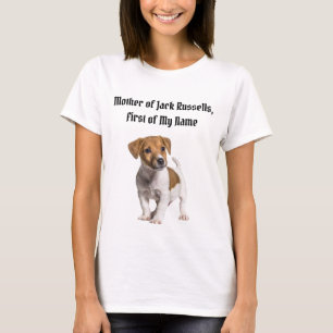 T-shirt Mère de Jack Russells, Prénom de mon nom