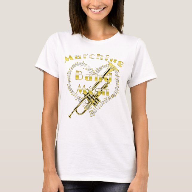 T-shirt Mère de la bande de Marching Trumpet (Devant)