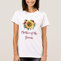Mère de la chambre Floral Sunflower Bourgogne Rose