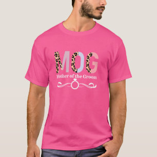 T-shirt Mère De La Groom Léopard Mama De La Groom
