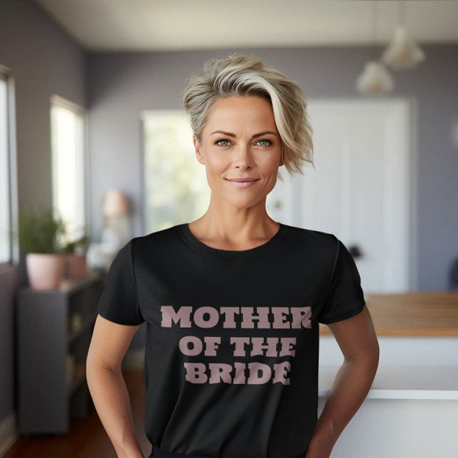 T-shirt Mère de la mariée Mariage noire (Créateur téléchargé)