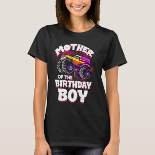 T-shirt Mère De L'Anniversaire Garçon Monster Truck Moms P