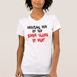 T-shirt Mère de lutte de la couche de zombie