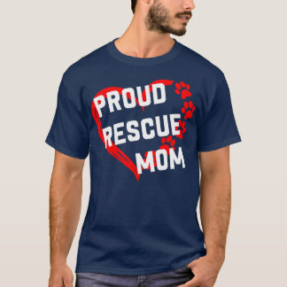 T-shirt Mère de sauvetage fière Amants de chiens de sauvet