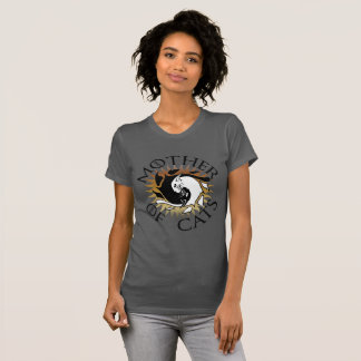 T-shirt Mère de tee - shirt de chats